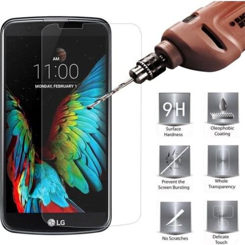 Tempered Glass Screen Protector for LG K10 Protective Film for LG K10, 9H Mobile Phone Screen Protector for LG K10 Glass Guard