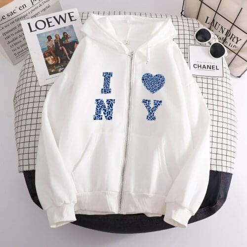 Kpop Hooded Zipper Sweatshirt Female Cotton Zip Up Hoodies Women Aesthetic Vintage Long Sleeve Sports Jacket Harajuku Streetwear