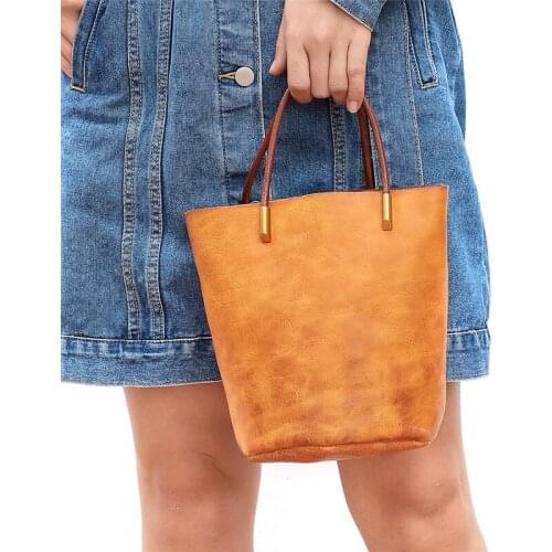 High Quality Genuine Leather Shoulder Bag Female Shopping Handbag Women Girls Bag Shoulder Tote Bag Sac A Main Femme