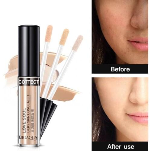 Bioaqua Face Makeup Concealer Liquid Brush Convenient Rotary Concealer Brush Professional Makeup Brand 3 Colors Optional
