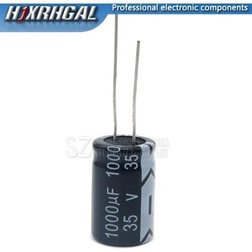 1PCS 35V1000UF 13*21mm 1000UF 35V 13*21 Electrolytic capacitor