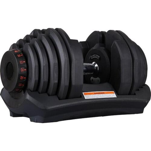 10-90 Pounds Adjustable Dumbbell Silicon Steel Sheet Plastic Fast Automatic Adjustment Weight Lifting Indoor Fitness 40kg