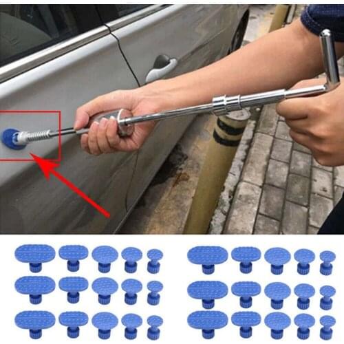 30PCS Car Door Body Glue Pulling Tabs Auto Bodywork Dent Pulling Tab Paintless Dent Removal Repair Tool Universal Accessories