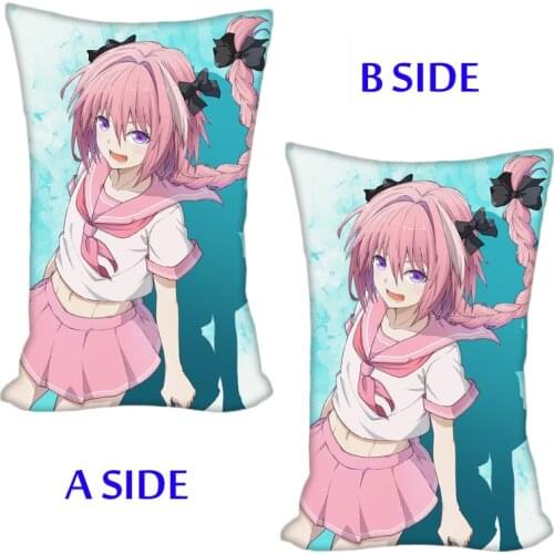 Anime Game Fate/Apocrypha Astolfo Pillow Case Cushion Hold Sofa Bed Decor Pillow Cover Gift 40x60cm