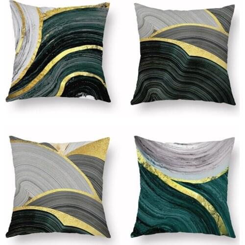 Geometric Abstract Decorative Pillow Case Sofa Car Seat Waist Throw Cushion Cover Square Modern Home Decor 45X45cm