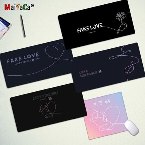 MaiYaCa Beautiful Anime Love yourself Flower kpop gamer play mats Mousepad Rubber PC Computer Gaming mousepad