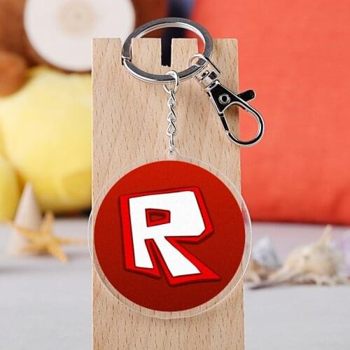 Roblox Game Transparent Key Chain Double-sided Acrylic Decoration Supplies Pendant Childrens Birthday Toys Gifts