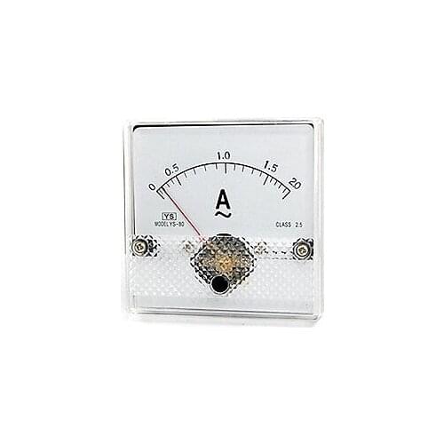 YS-80 Class 2.5 Accuracy AC 0-2A Analog Ammeter Gauge
