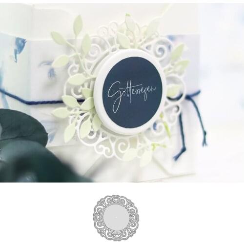 Lace Flower Circle Metal Cutting Dies Scrapbooking Stencils for Album Paper DIY Gift Cards Decoration Embossing Dies New 2020