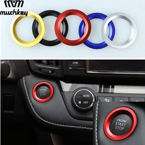 For Toyota 86 Camry Corolla Vios Reiz RAV4 CHR Yaris L Highlander Alphard Car Ignition Switch Cover Aluminum Alloy 1Pc Auto Part