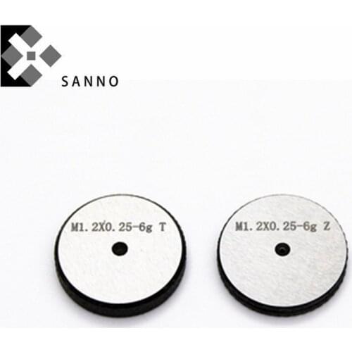 M1.0 M1.2 M1.4 M1.6 M1.7 M1.8 6g / 6h metric thread ring gauge go nogo gage