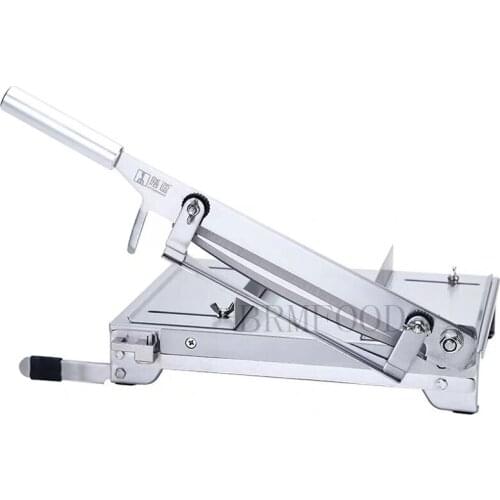 Stainless Steel Manual Saw Bone Cutting Machine Cut Pork Chop Bone Trotters Meat Slicer Making Machine