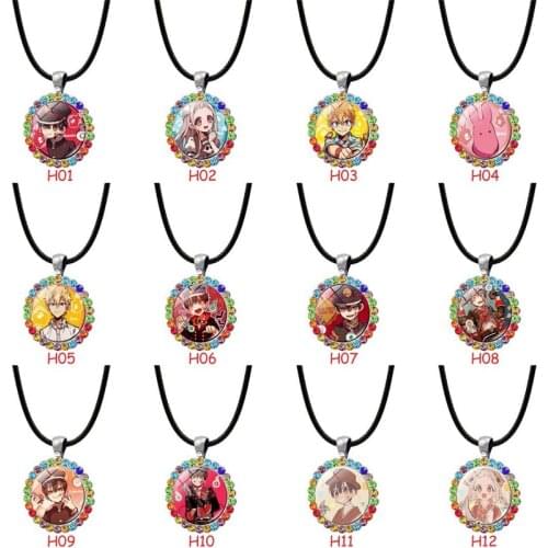 Wholesale 5 Pcs/lot Anime Toilet-Bound Hanako-Kun Cosplay Yahiro Nene Necklace Men Wpmen Metal Pendant Choker Necklaces Jewelry