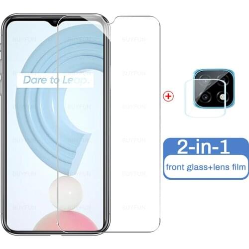 Full Protective Cover Tempered Glass Protector For Oppo Realme C21 Camera Lens Screen Protector For Realme C21 Cover Film 6.45"