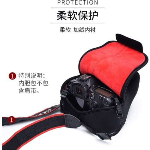 Shockproof Camera bag case for Nikon Canon Sony Fujifilm Olympus Panasonic DSLR protective pouch cover soft inner bag Portable