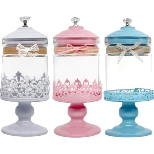 Christmas Glass Jar Candy Sugar Storage Bowl Glass Bottle Wedding Gift Hollow Home Decoration Accessories Halloween Candy Jar