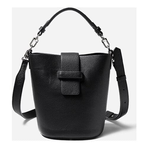 2021 New Design Leather Ladies Fashion Bucket Bag Exquisite Crossbody Bag Leisure Handbag For Women