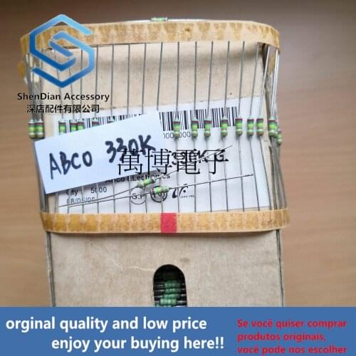 30pcs only orginal new ABCO resistance ABCO resistance Korea 1 4W 0.25W 330K Europe 330K can pay