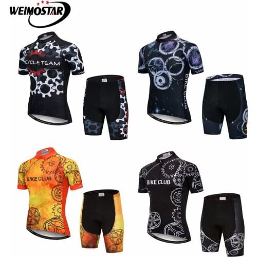 2019 Weimostar Cycling Clothing MTB Team Road Cycling Jersey Ropa Ciclismo Bicycle Jersey Sets Breathable Sportswear Bike Jersey