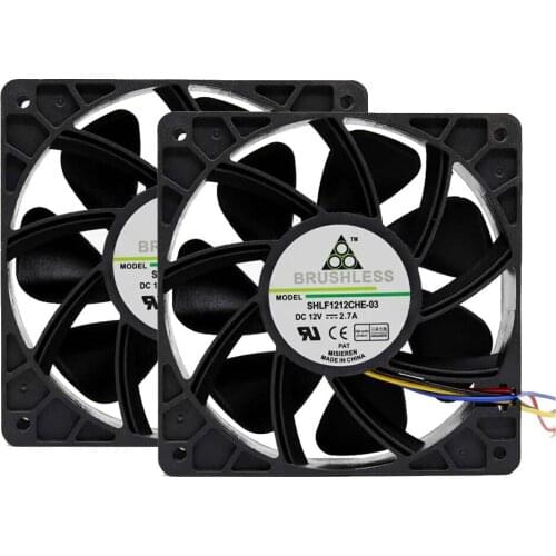 2x 6000RPM Cooling Fan Replacement 4-pin Connector For Antminer Bitmain S7 S9 Cooling Radiator Ventilador PC Cooler Master