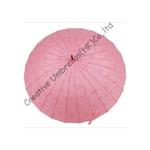 Water repellent,24 ribs straight umbrella,colour gradient umbrellas,gradually changing color,fluted ribs umbrella
