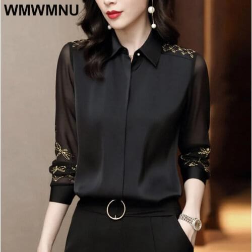 WMWMNU Blouses With Embroidery
