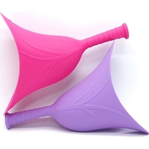 Ladies Stand Urinal Emergency Silicone Urine Funnel Foldable Portable Travel Accessories Wild Toilet Woman Pee Tools