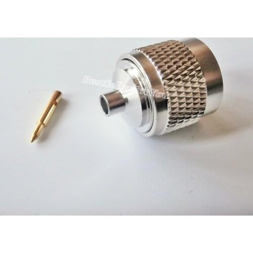 1Pcs N Male Connector Plug Solder For Semi-Rigid RG402 0.141" Cable RF Connector