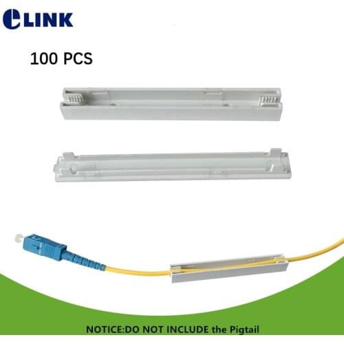 100 pcs drop cable protection box small square tube optical fibre protective tubing to protect fiber splicing heat shrinkable