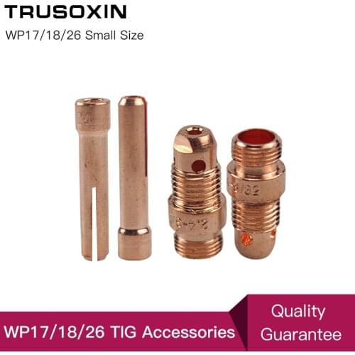 20Pcs Argon Welding TIG Inverter DC Welding Machine 1.6mm/2.0mm/2.4mm/3.0mm/3.2mm Stubby TIG Tungsten Collet Body and Collet