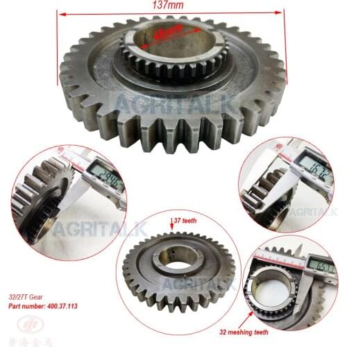 32/37T gear with part number: 400.37.113, suitable for Jinma tractor JM404 , JM454 series