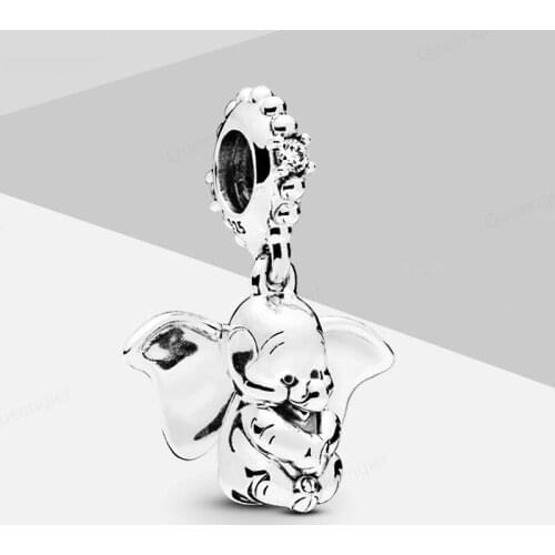 925 Sterling Elephant European Charms Bead Fit Original Charms Bracelets DIY Pendant Charm Beads Girl Women Jewelry Making