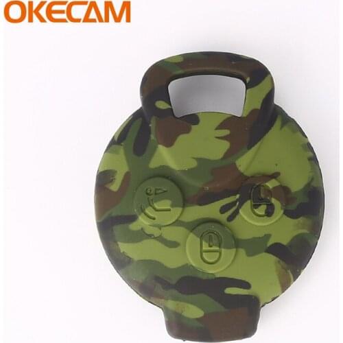 Car Key Case Keychain Holder Smart Remote Fobs Protector Cover Lovely Replace Shell For Smart 451 Fortwo Cabrio Coupe 2009-2014