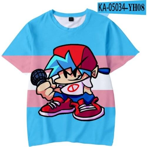 NEW Friday Night Funkin 3D Print T Shirt Cosplay Tees kids T-shirt Harajuku Streetwear Men boy clothes