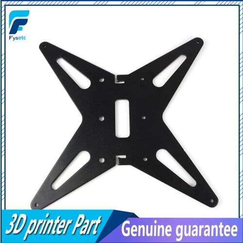 Hotbed Support Black Upgrade CR-10 CR-10S Y Carriage Anodized Aluminum Plate 4mm Thickness For 300X300X400 CR10 BLV