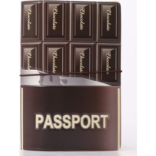 Hot Sale PVC Leather ID Credit Card Holder,14*9.6CM chocolate Card Bag,Porte Carte Simple,Business Travel 3D Passport Cover