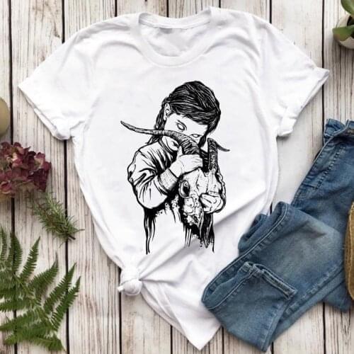 Summer T-shirt Harajuku Cool Girl Punk Tshirt 90S Retro Streetwear Fashion Tops Female Short Sleeve Tee Shirt Ladies Oversize