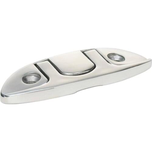 Marine Grade Boat Flip Up Folding Cleat, 6inch Pull Up Cleat Dock Deck Line Rope - Marine Boat Yacht Accessories