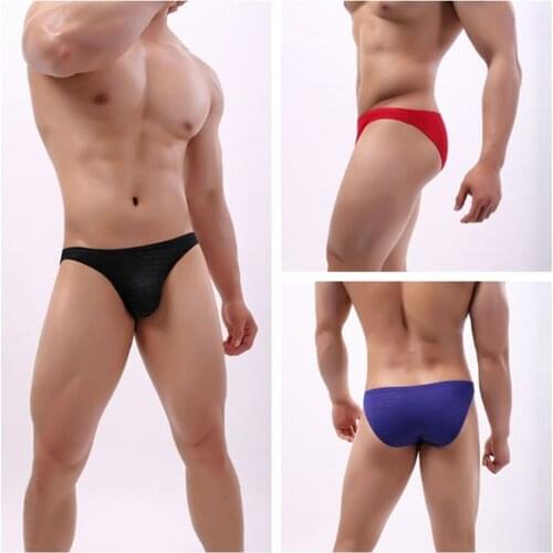 New Brand BRAVE PERSON Men Sexy Underwear Briefs Mesh Patchwork Breathable underwear