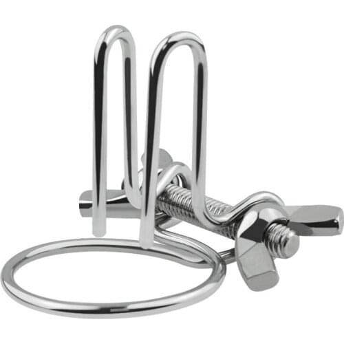 Male medical Stainless steel penis jewelry plug head ring urethral crystal dilator sex toy for man
