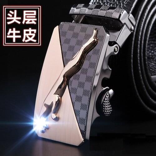 Mens Genuine Real Leather Crocodile Fashion Belt Luxury Brand Automatic Buckle Business Belts Male High Quality Cowskin Strap