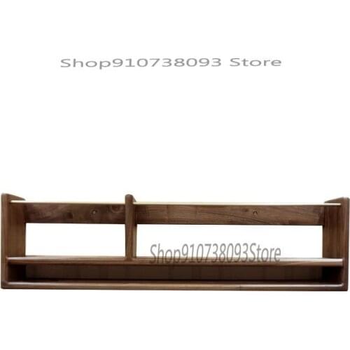 Black Walnut Solid Wood Wall Mounted Red Wine Rack Northern Europe Luxury Japanese Modern Wall Mounted Cup Rack Upside Down