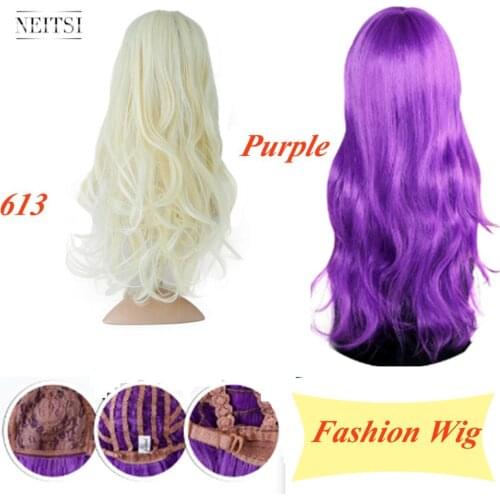 Neitsi 22" 55cm Synthetic Long Curly Wig High Temperature Fiber Hair Wigs Costume Cosplay Party Wig Carnival Events Woman Wigs