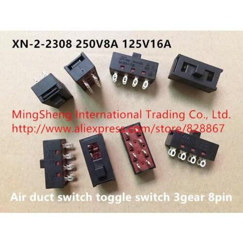 Original new 100% 3gear 8pin air duct switch toggle switch XN-2-2308 250V8A 125V16A