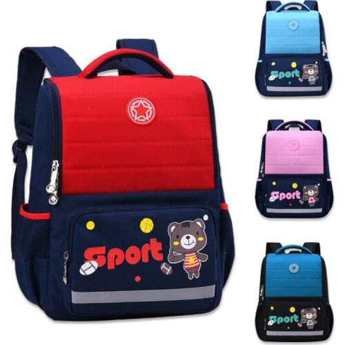 Children Grade 1-3-6 Orthopedic Backpack New Fashion kids Large Capacity Bookbag For Girls Boys Cartoon Bear School Bags Mochila