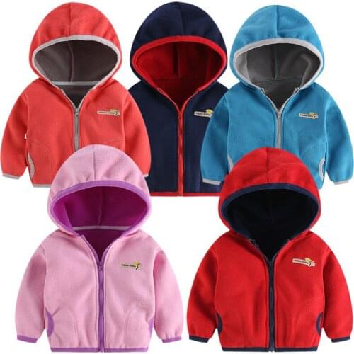 2020 Autumn Winter Boys Girls Hoodies Sweatshirt Kids Long Sleeve Fleece Zipper Coat Child Pocket Sweatshirts for Boys Girls New