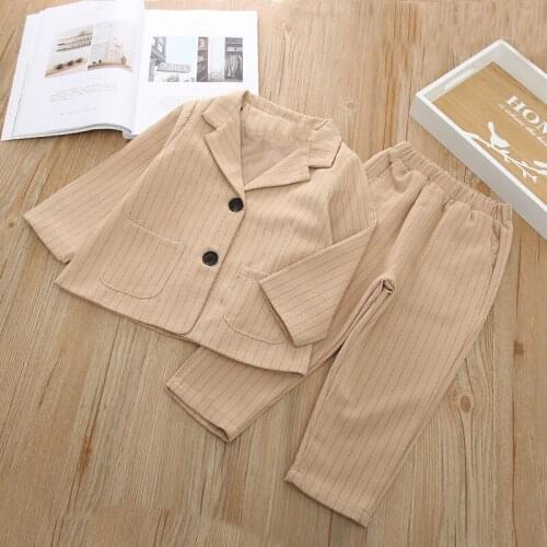 12M-8Y School Suits for Baby Girls Plaid Jackets Kids Blazers Coat Pants 2PCS Girls Suits Toddler Costume Children Clothing Set