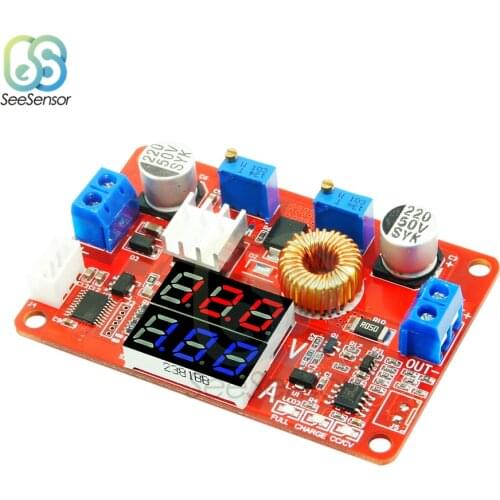 5A 75W DC-DC Adjustable Step-down Charger Module CC/CV Power Module Buck Converter LED Driver Voltmeter Ammeter