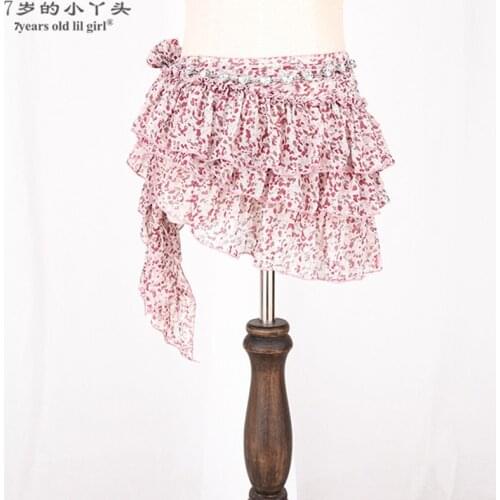 7years Old Lil Girl 2021Belly Dance Belt Hip Scarf Mesh Gothic Tribal Over ScarfBL01 05