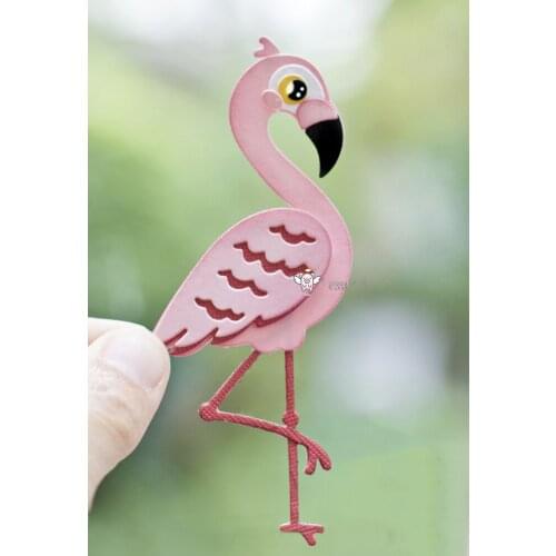 Mmao Crafts Metal Steel Cutting Dies Flamingo decoration Stencil For DIY Scrapbooking Paper/photo Cards Embossing Dies